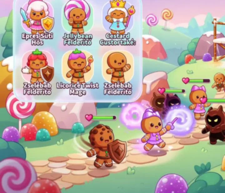 CookieRun: Kingdom játékmenet áttekintő illusztráció