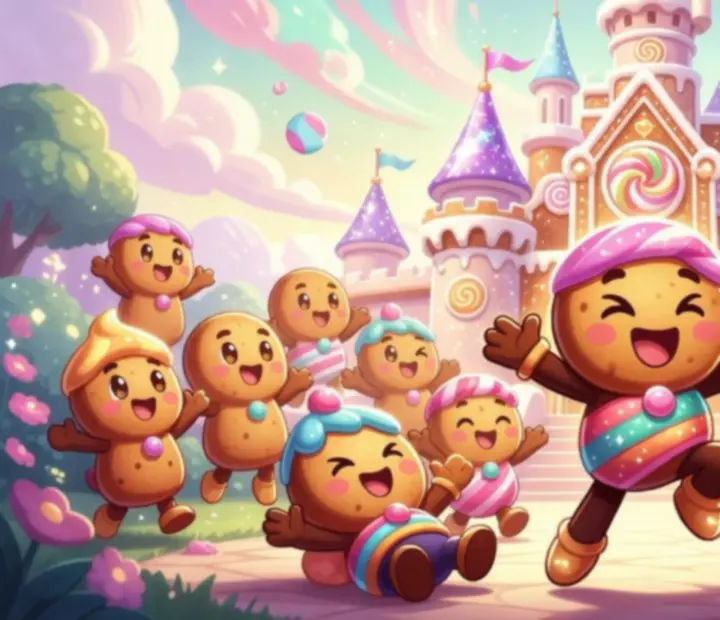 CookieRun: Kingdom fantáziavilágot bemutató illusztráció